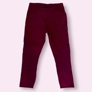 Athleta Burgundy High Rise Leggings